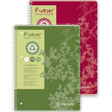 Cahier à reliure intégrale 'Forever' ligné -assortis- A4. 180 pages (21x29.7cm) CLAIREFONTAINE