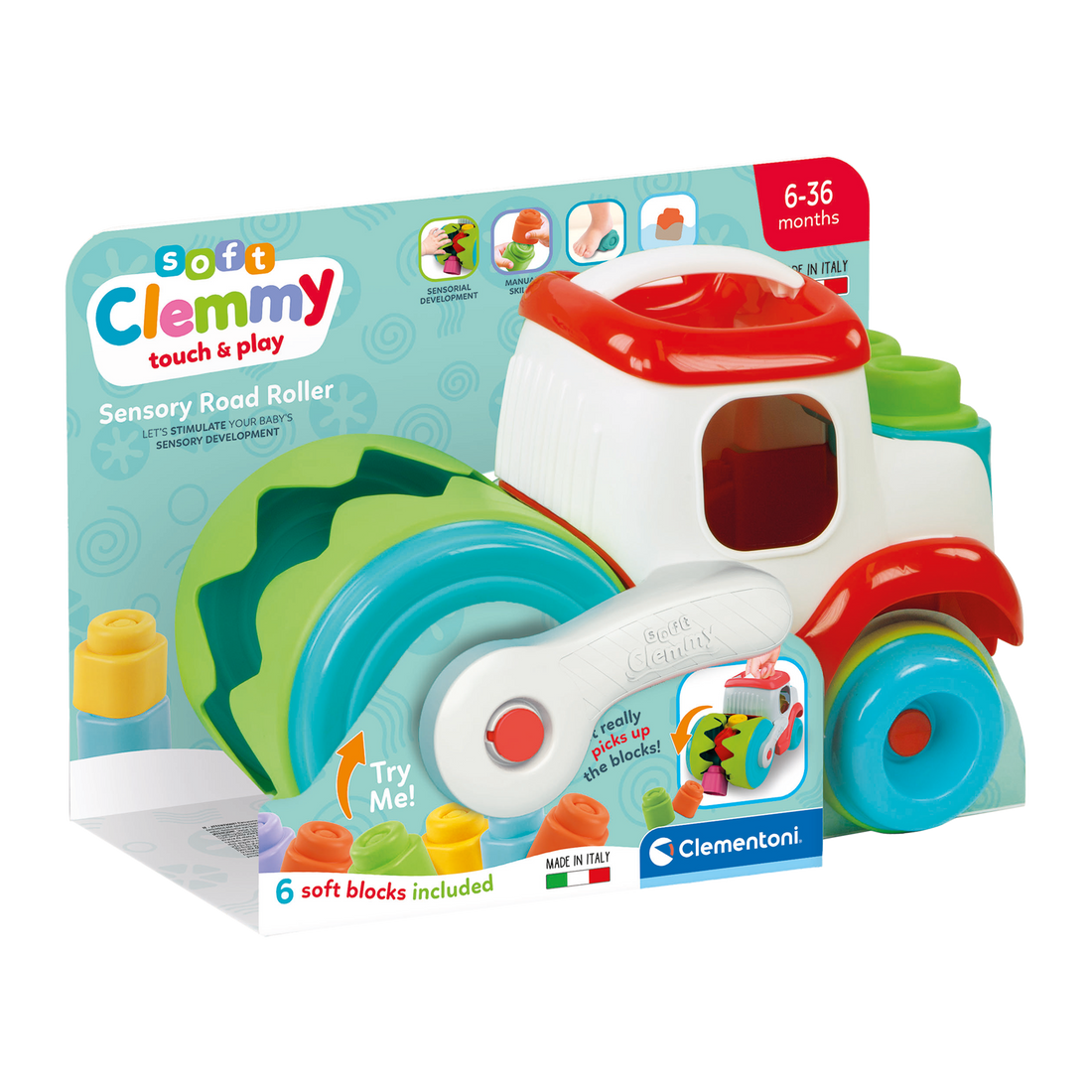 ROULEAU COMPRESSEUR SENSORIEL CLEMENTONI