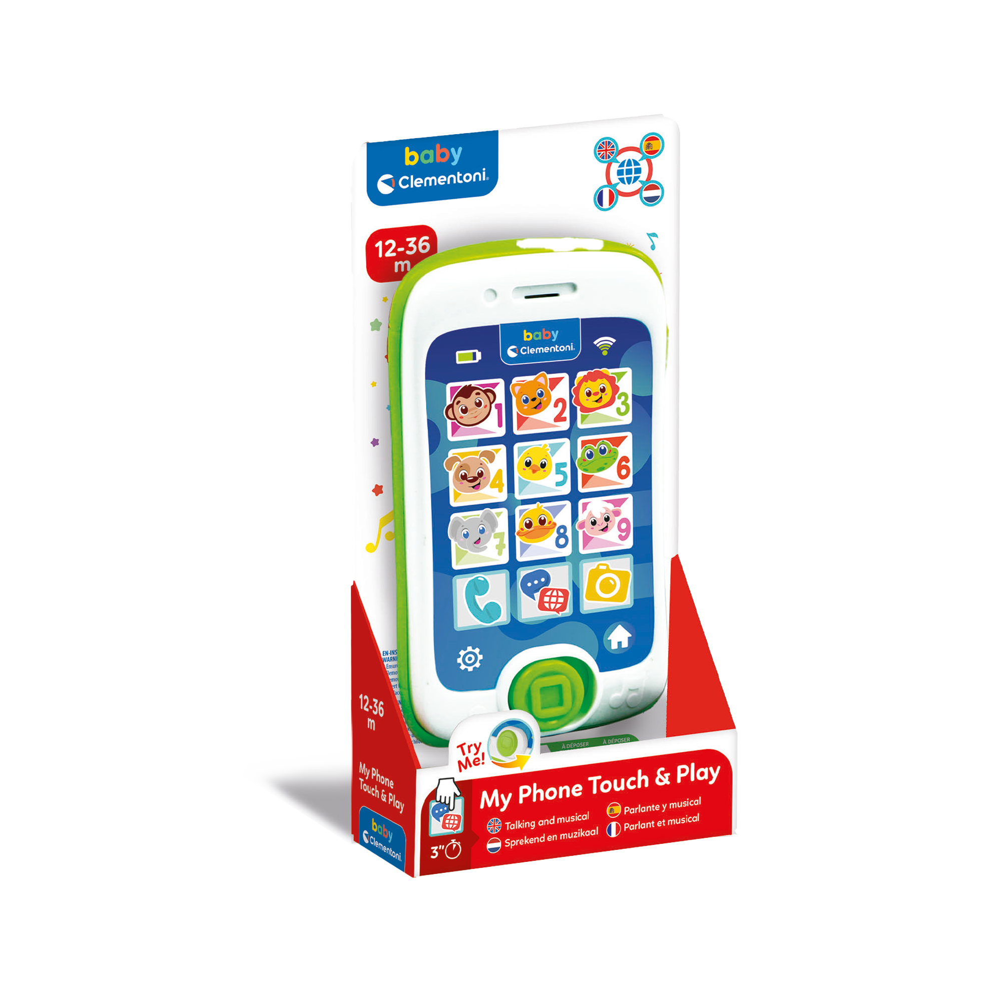 MON TÉLÉPHONE INTELLIGENT TOUCH & PLAY CLEMENTONI