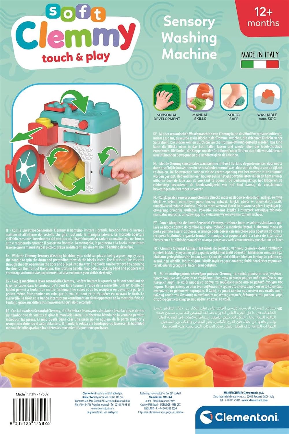 CLEMMY: SENSORY WASHING MACHINE