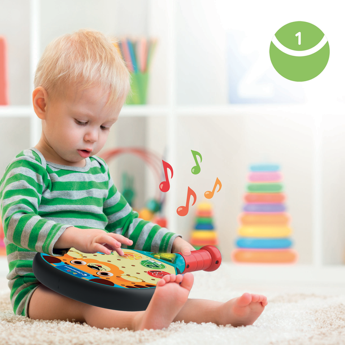 RAQUETTE ELECTRONIQUE POUR BÉBÉ CLEMENTONI