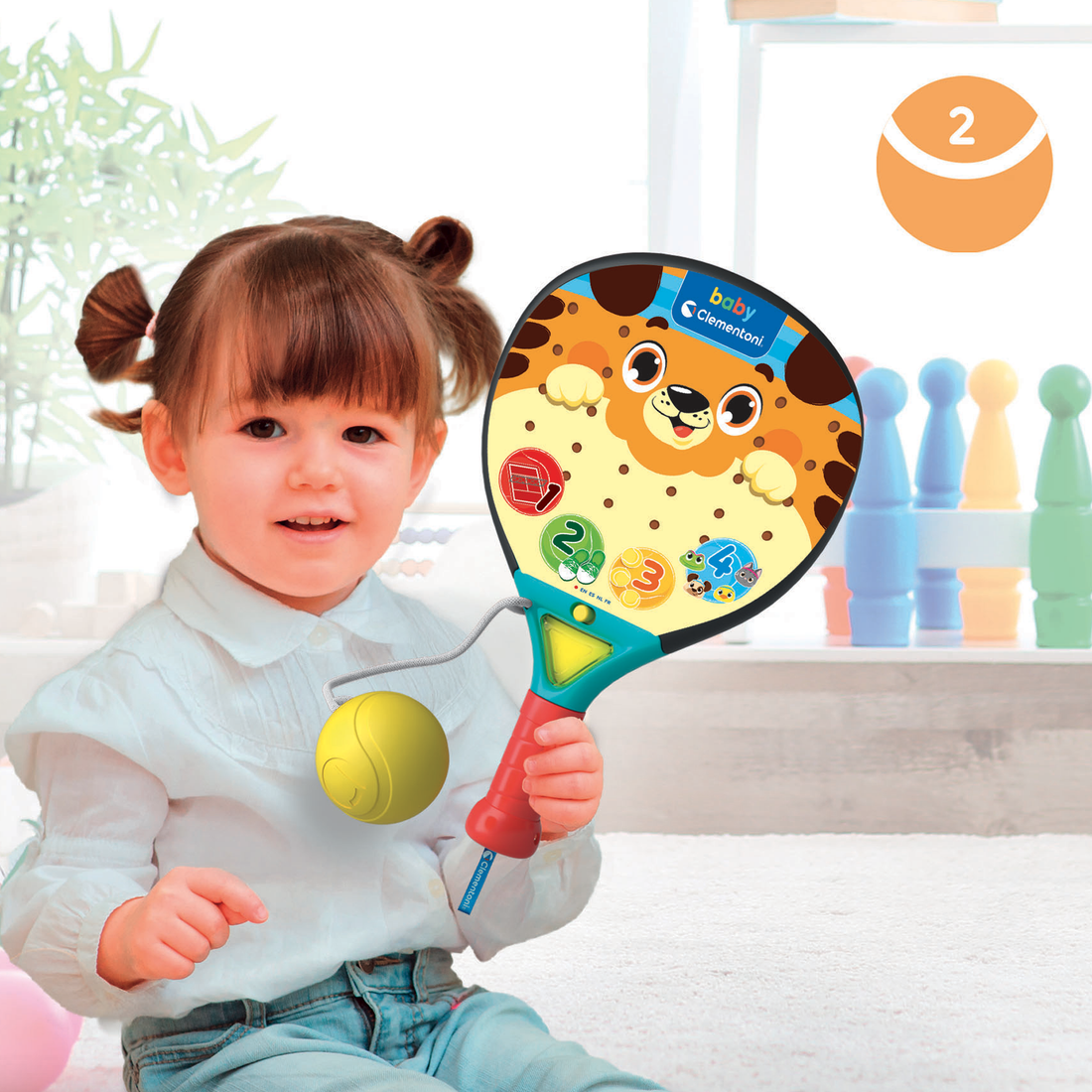 RAQUETTE ELECTRONIQUE POUR BÉBÉ CLEMENTONI