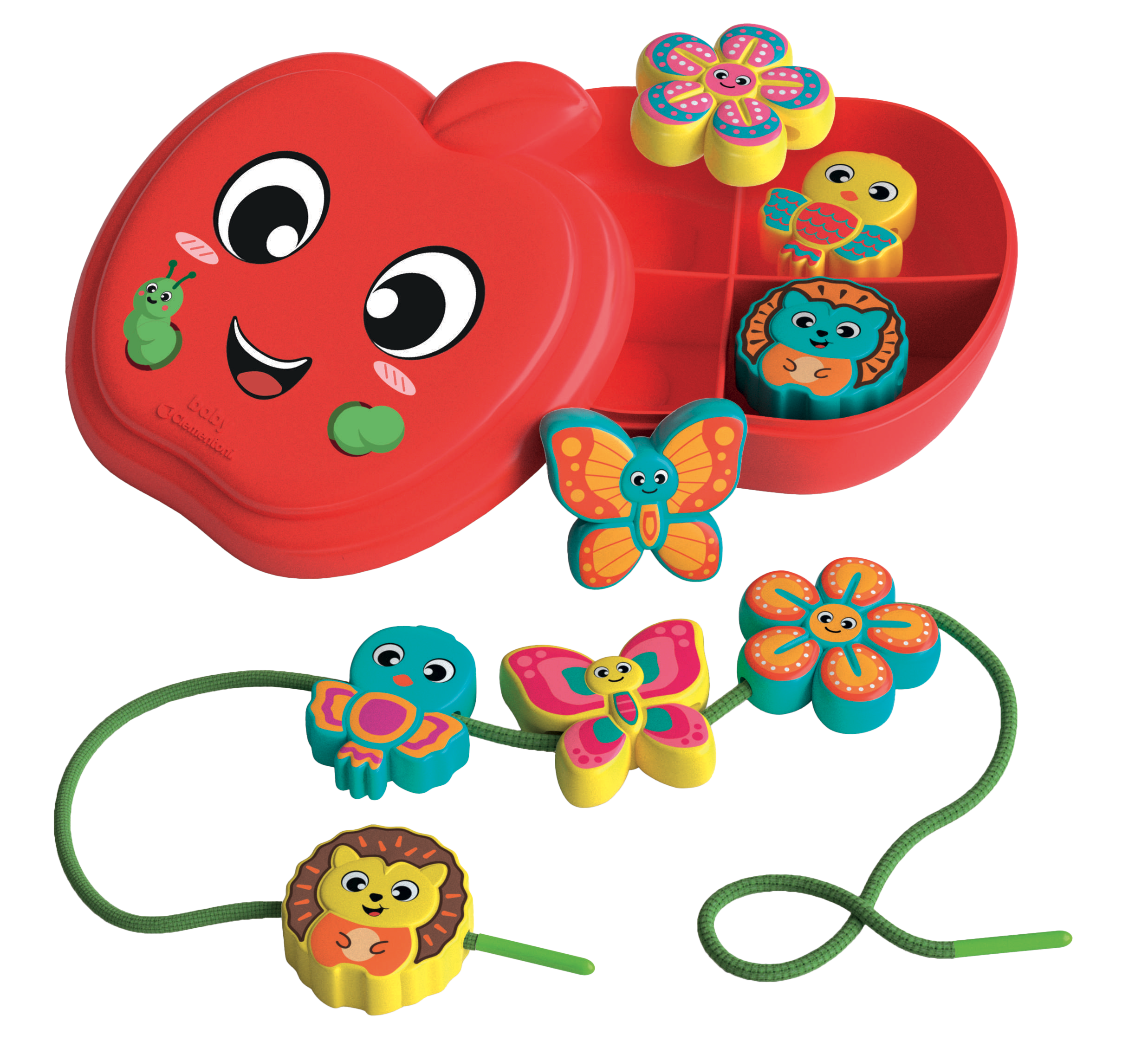 POMME HEUREUSE & AMIS – JEU D'ENFILAGE CLEMENTONI