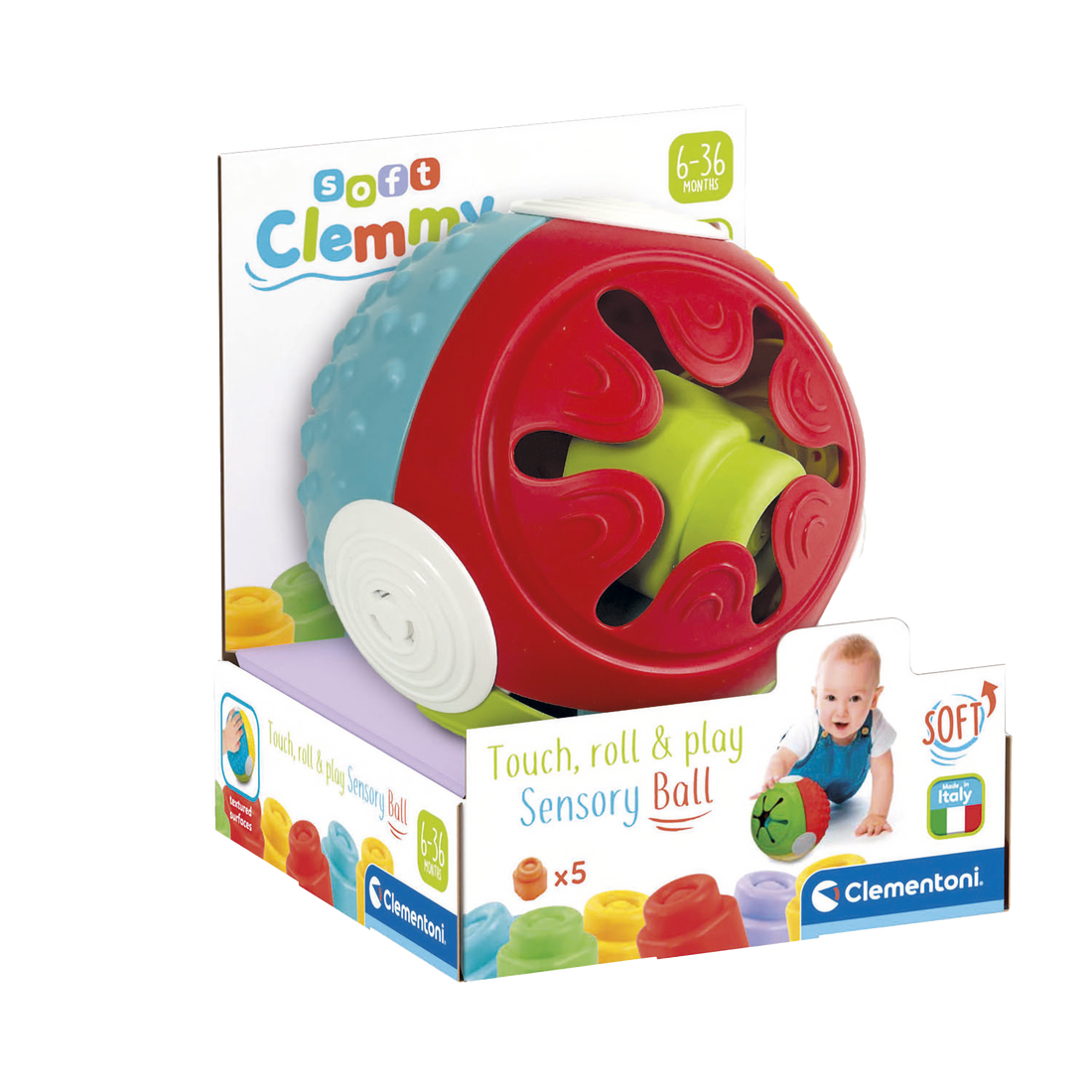 SOFT CLEMMY - BALLE SENSORIELLE CLEMENTONI