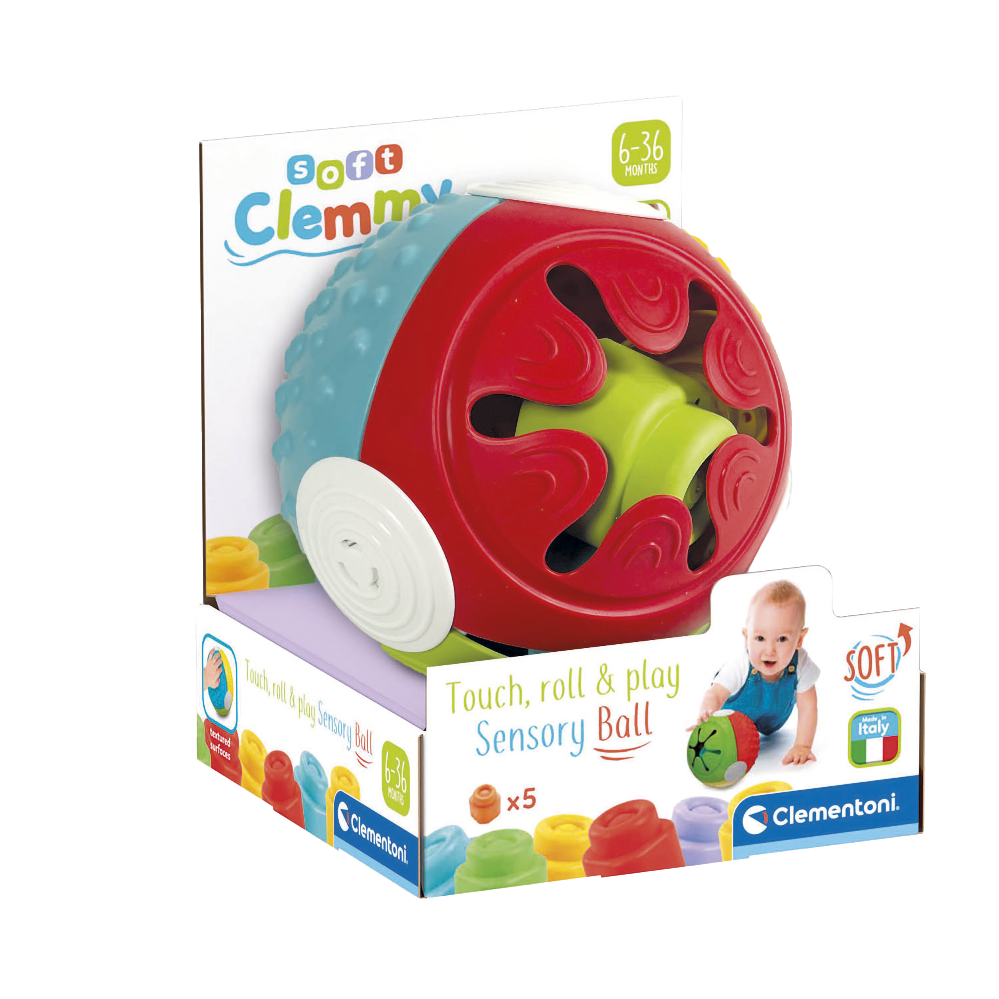 SOFT CLEMMY - BALLE SENSORIELLE CLEMENTONI