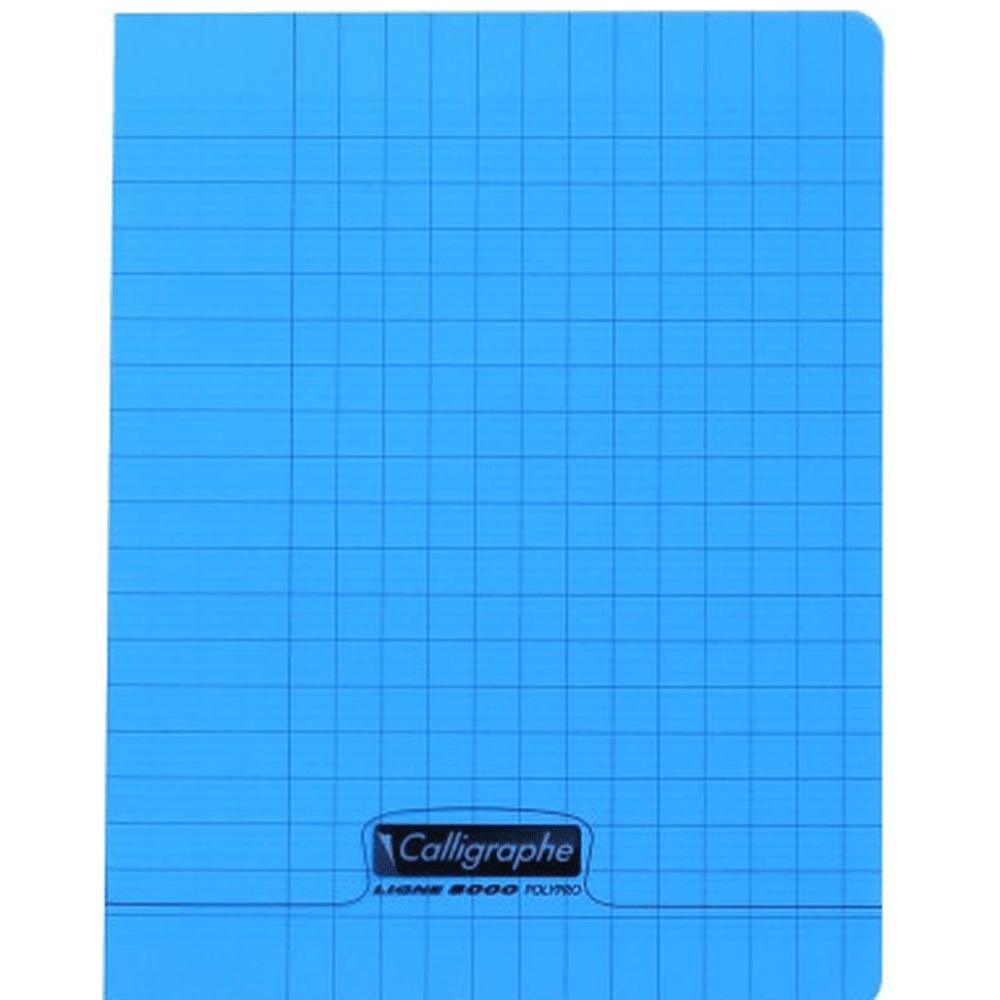 Cahier Polypro Seyes 2.5Mm 12/12 32P 6¾X8¾ Bleu CLAIREFONTAINE
