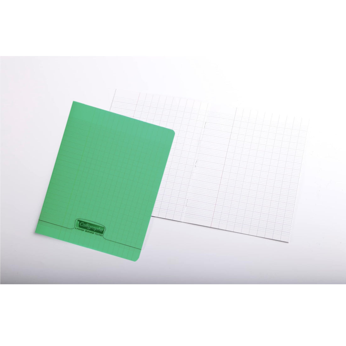 Cahier d'écriture 8000 polypro seyès 3mm vert 32 pages (17x22cm)
