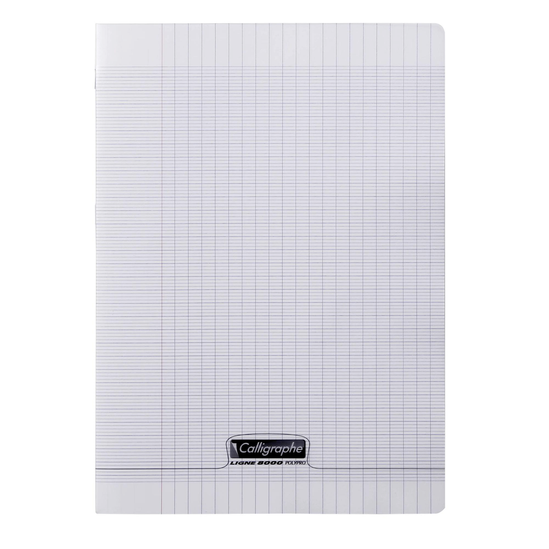 Cahier piqué 8000 Polypro seyès 90G incolore 48 pages (21 x 29,7 cm) - CLAIREFONTAINE