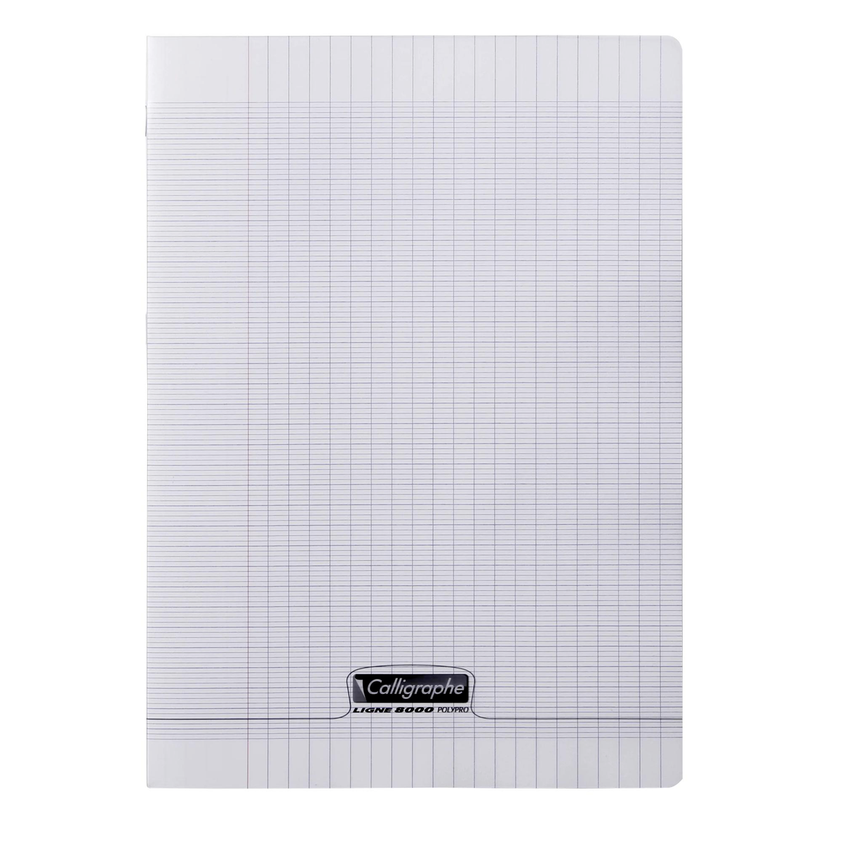 Cahier piqué 8000 Polypro seyès 90G incolore 48 pages (21 x 29,7 cm) - CLAIREFONTAINE