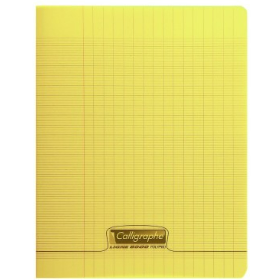 8000: cahier polypro agrafé seyès- assortis- 140 pages (24x32cm) CLAIREFONTAINE