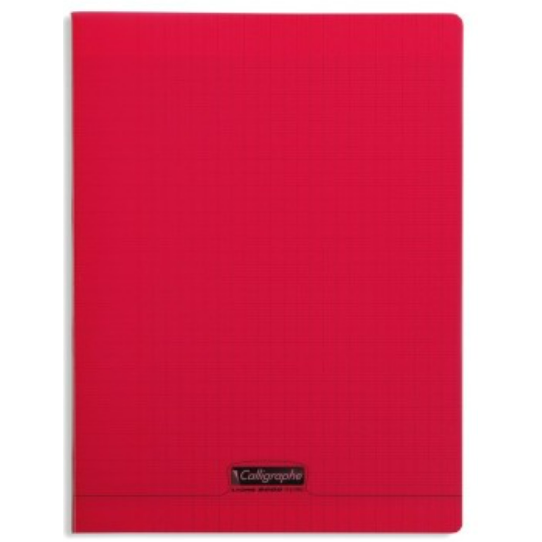 8000: cahier polypro agrafé seyès- assortis- 140 pages (24x32cm) CLAIREFONTAINE
