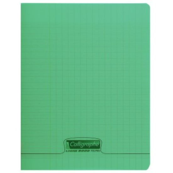 8000: cahier polypro agrafé seyès- assortis- 140 pages (24x32cm) CLAIREFONTAINE