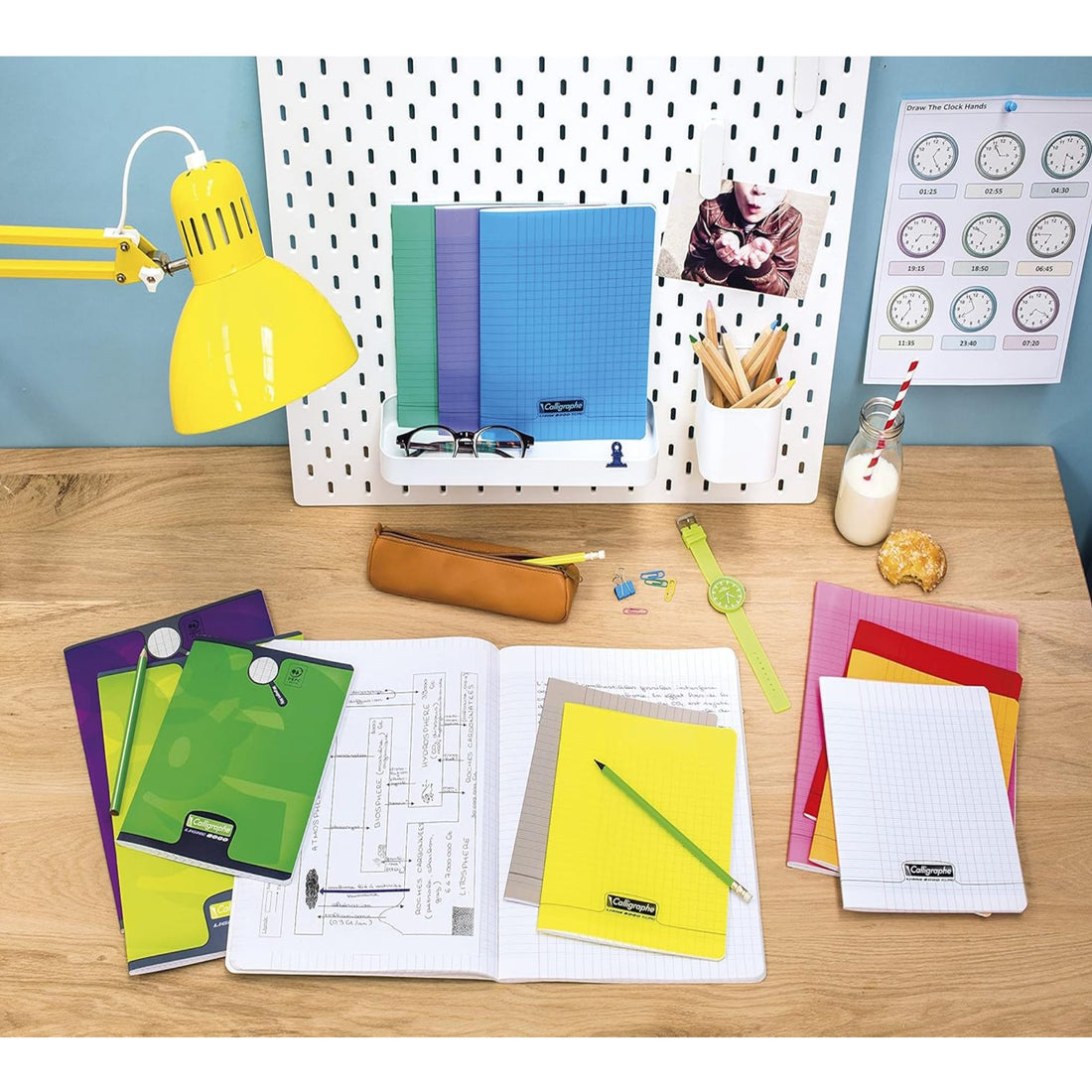 Cahier 8000 polypro seyès jaune 48 pages (17x22cm )