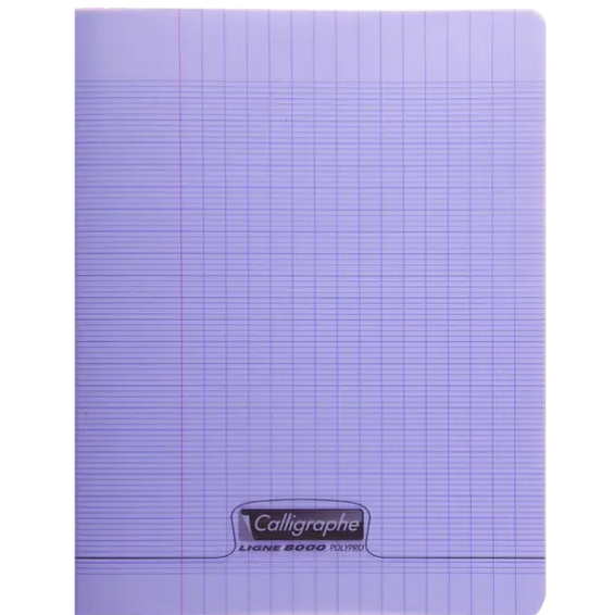 Cahier Polypro Seyes 48P 6¾X8¾ Violet CLAIREFONTAINE