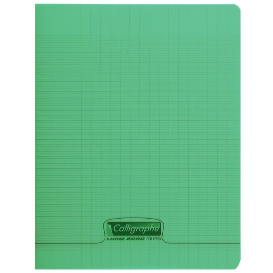 Cahier Polypro Seyes 60P 6¾X8¾ Vert CLAIREFONTAINE