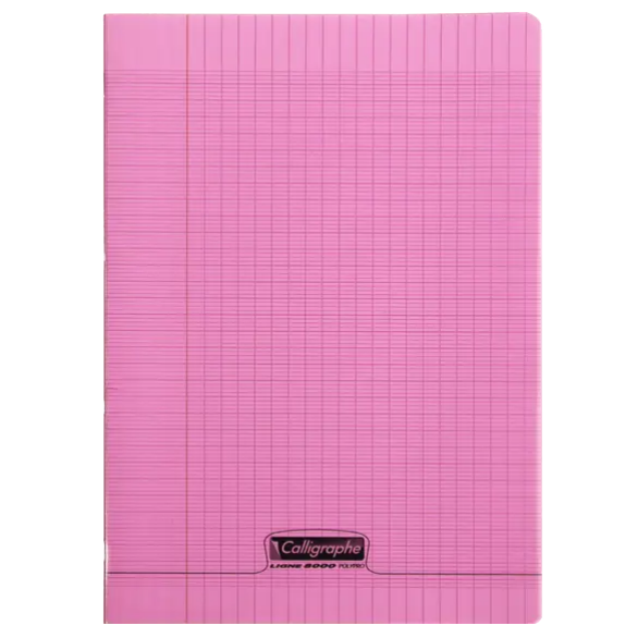 Polypro Agrafé A4 Séyès Rose CLAIREFONTAINE