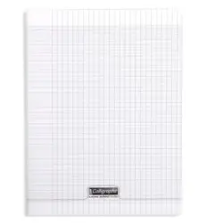 8000: cahier polypro agrafé seyès -incolore- A4. 96 pages (21x29.7cm) CLAIREFONTAINE