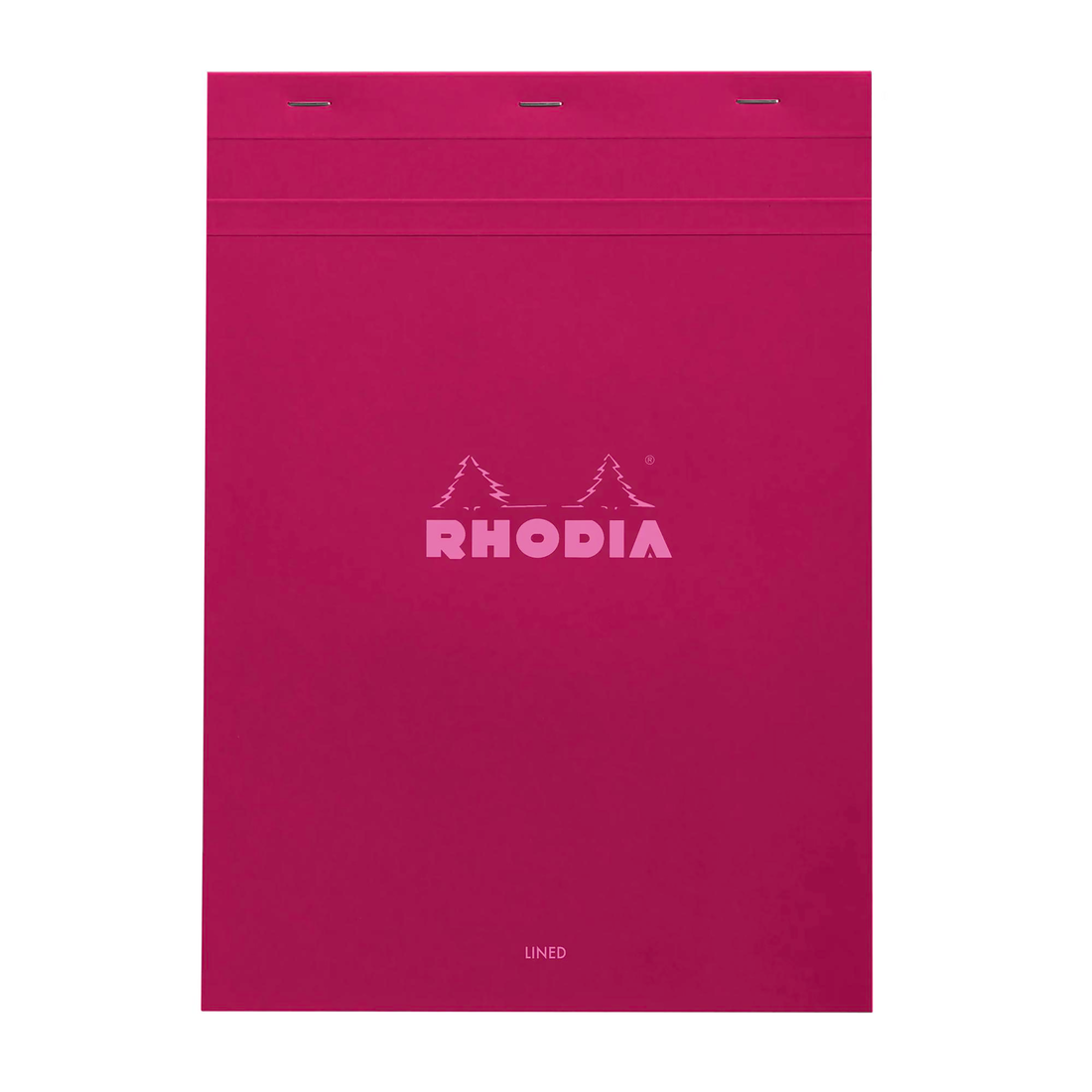 Bloc-notes Rhodia Couleurs ligné Prune agrafé 80 feuilles N°18