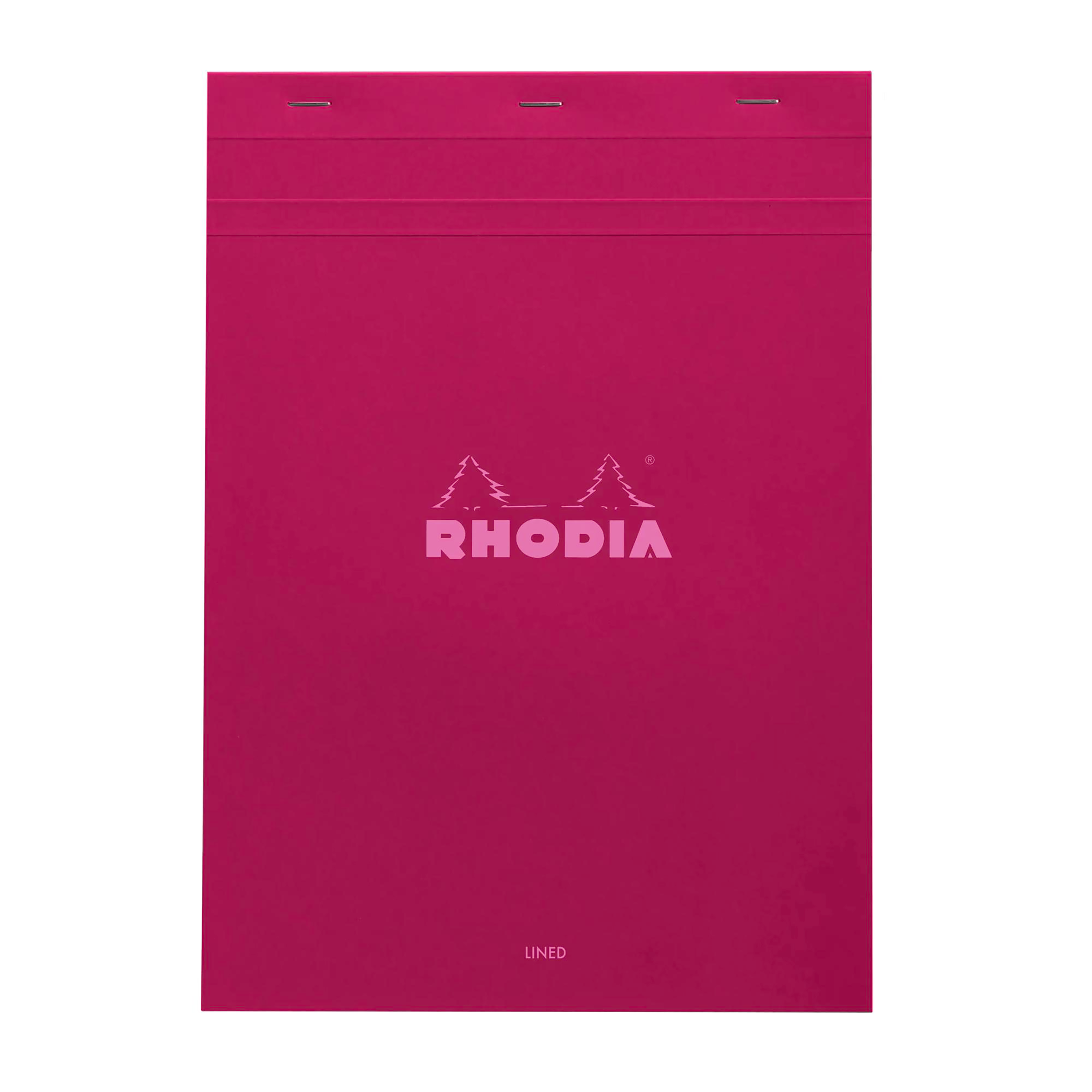 Note Pad Rhodia Couleurs lined prune stapled 80 sheets N°18