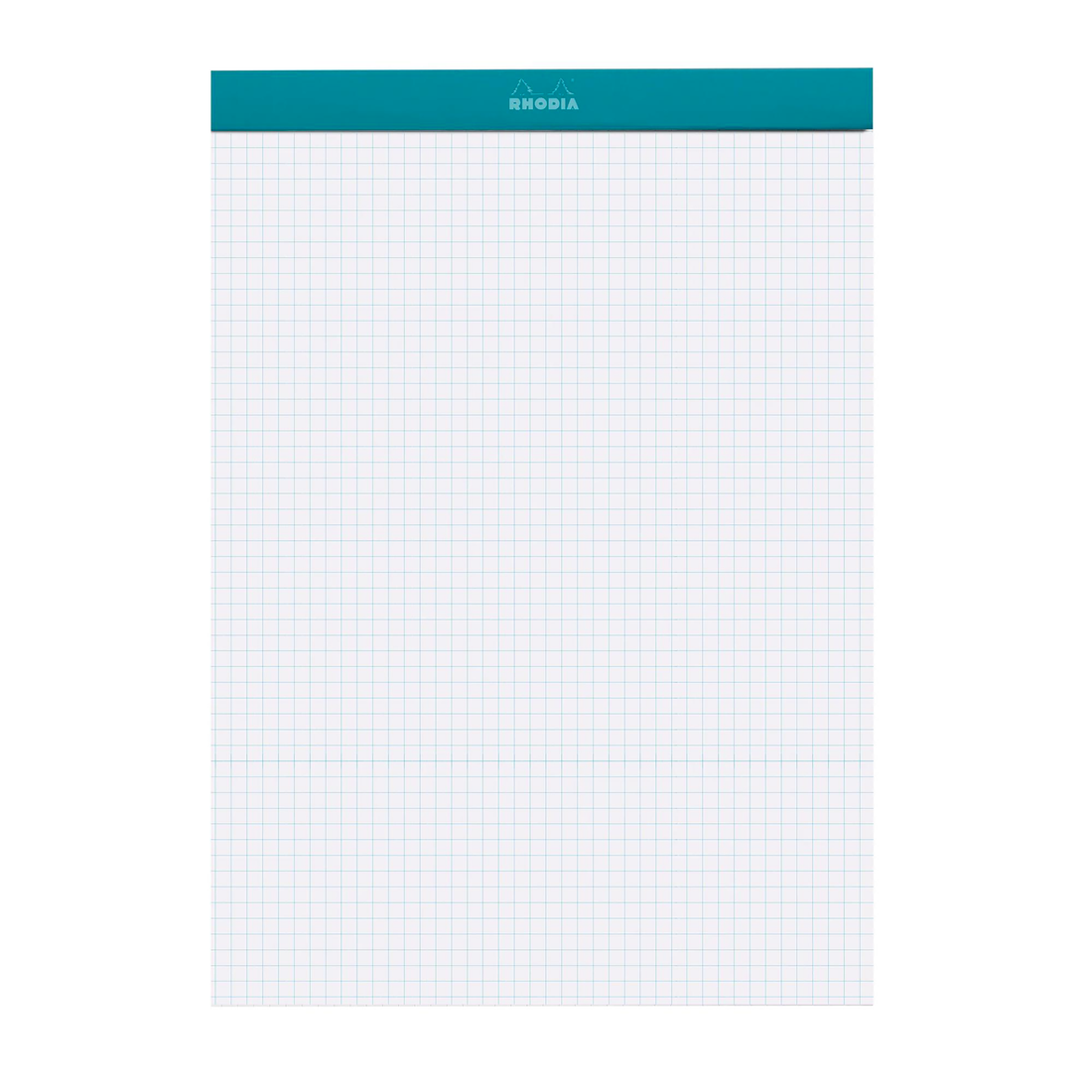 Bloc-notes Rhodia Couleurs quadrillé Paon agrafé 80 feuilles N°18