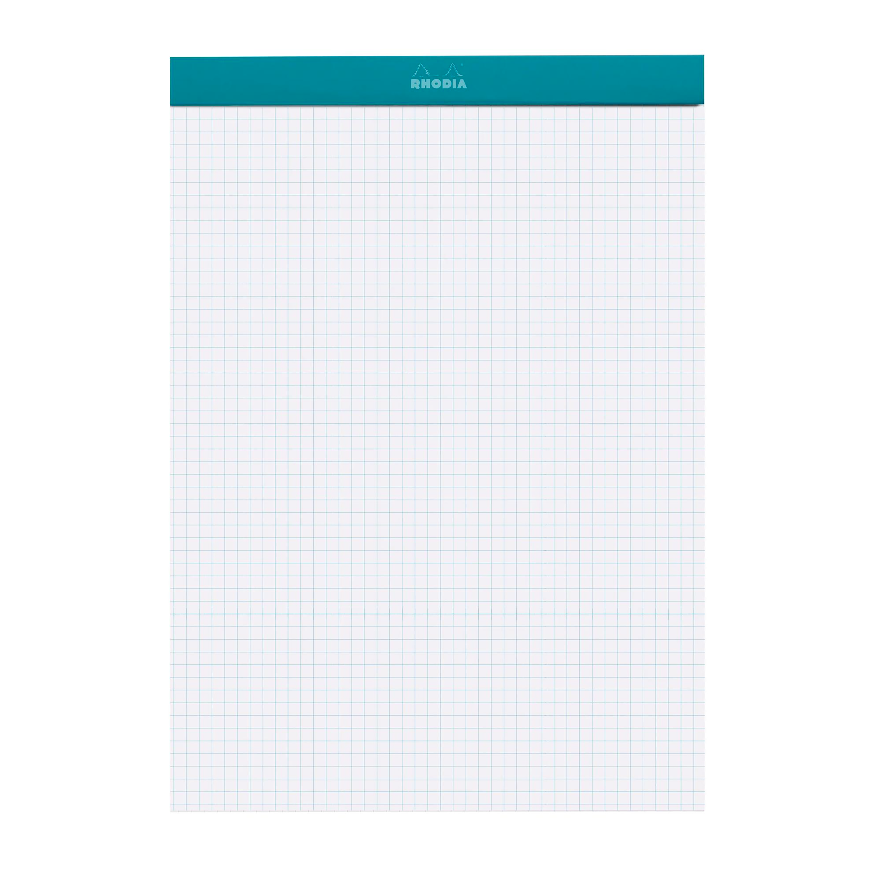 Note Pad Rhodia Couleurs grid peacock stapled 80 sheets N°18