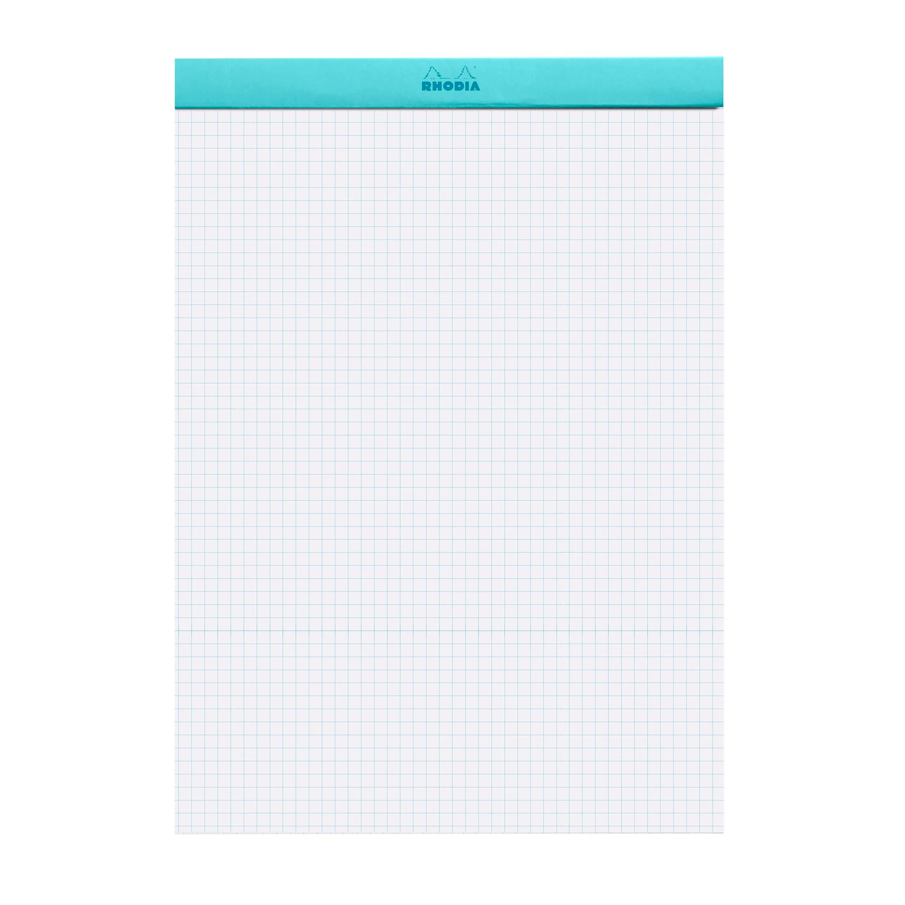 Note Pad Rhodia Couleurs grid azure stapled 80 sheets N°18