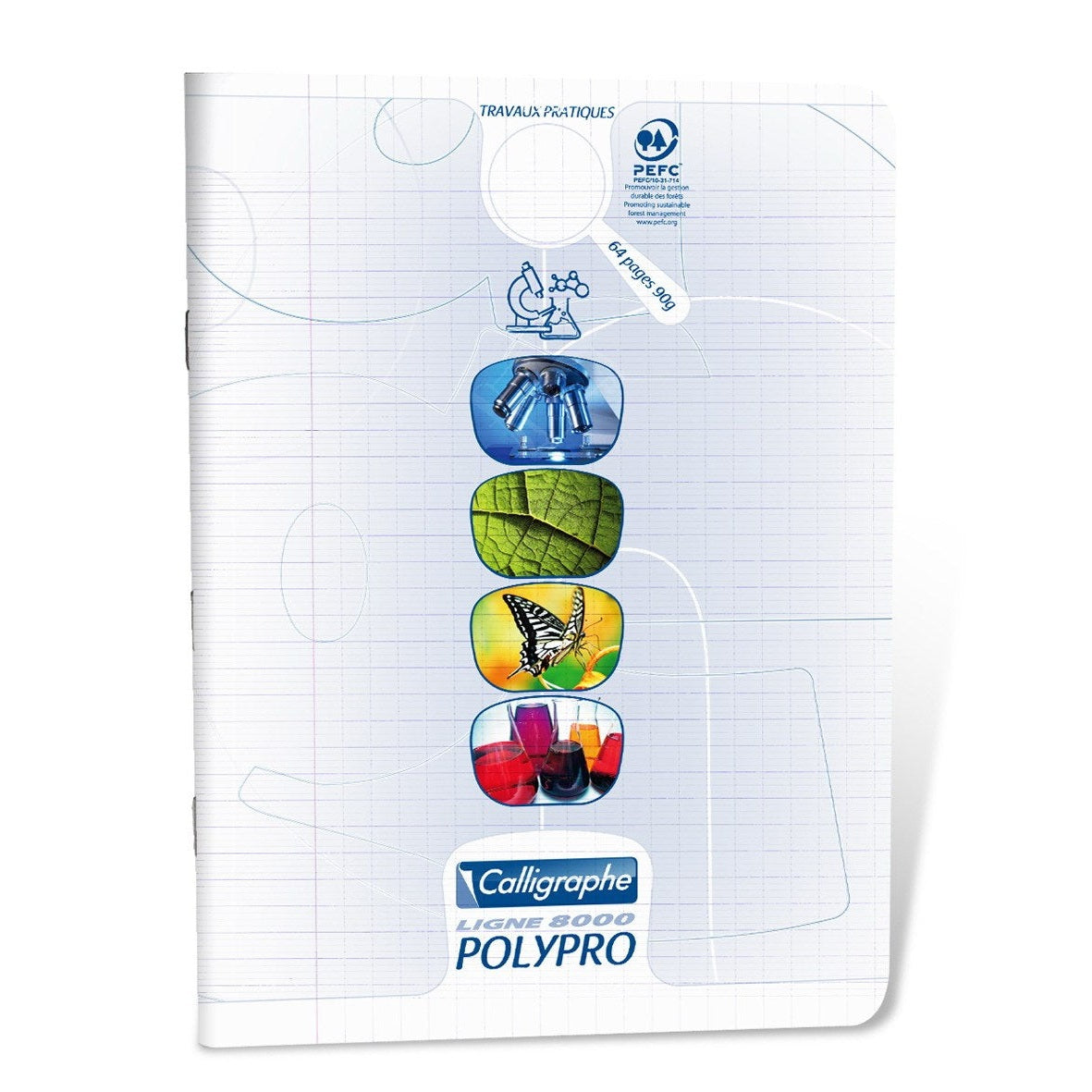 Polypro Science Seyes 64P 6¾X8¾ Transparent CLAIREFONTAINE