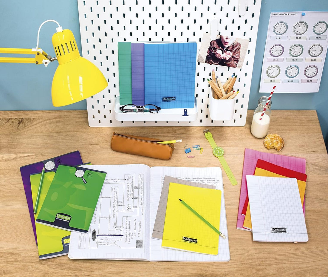 Cahier travaux pratiques 8000 seyès polypro agrafé  96 pages incolore (24x32cm)