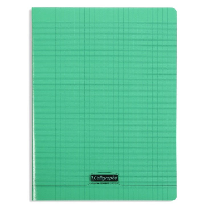 Cahier Polypro Seyes 96P 9½X12½ Vert CLAIREFONTAINE