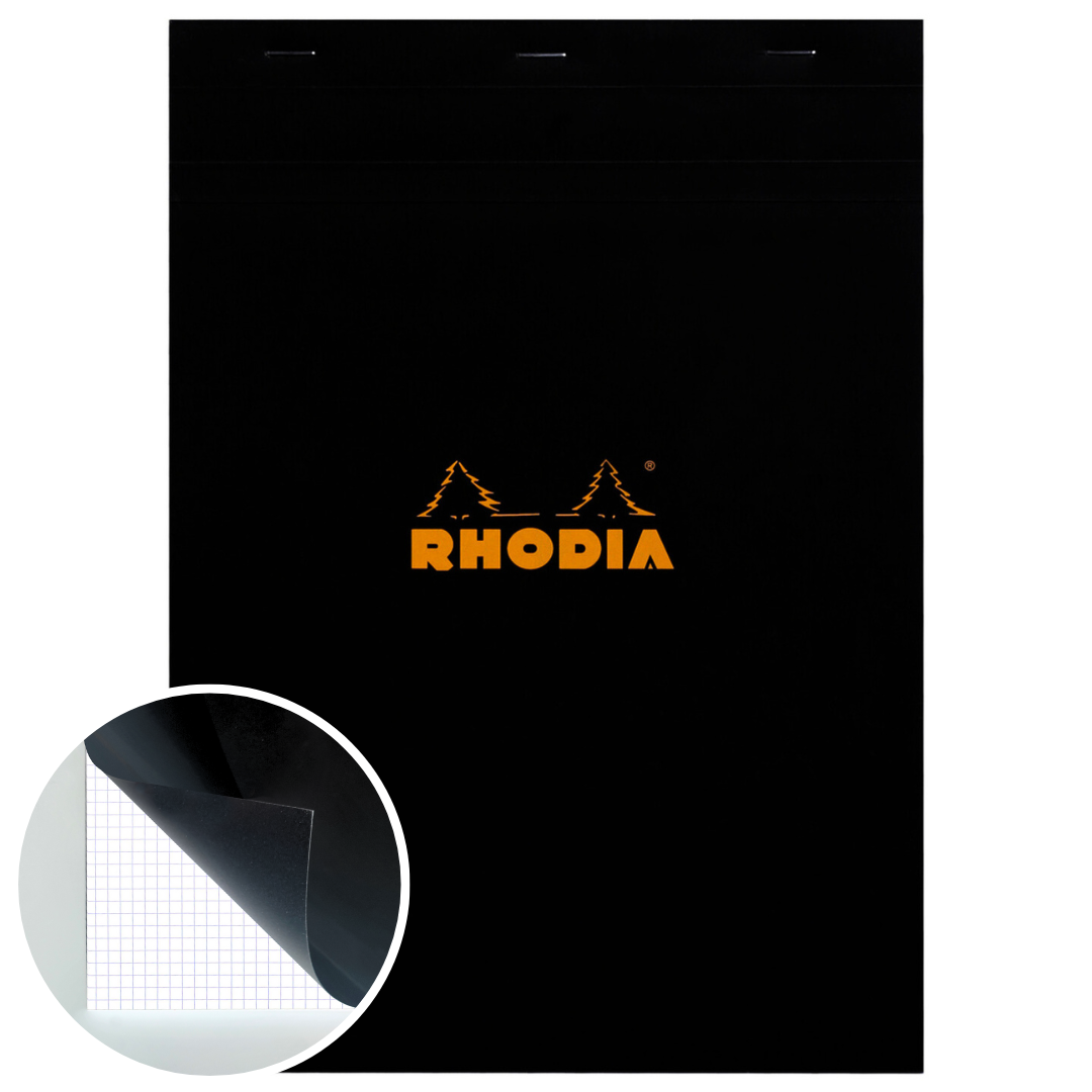 Bloc-Notes  Noir 5/5 8,25X11,75 RHODIA