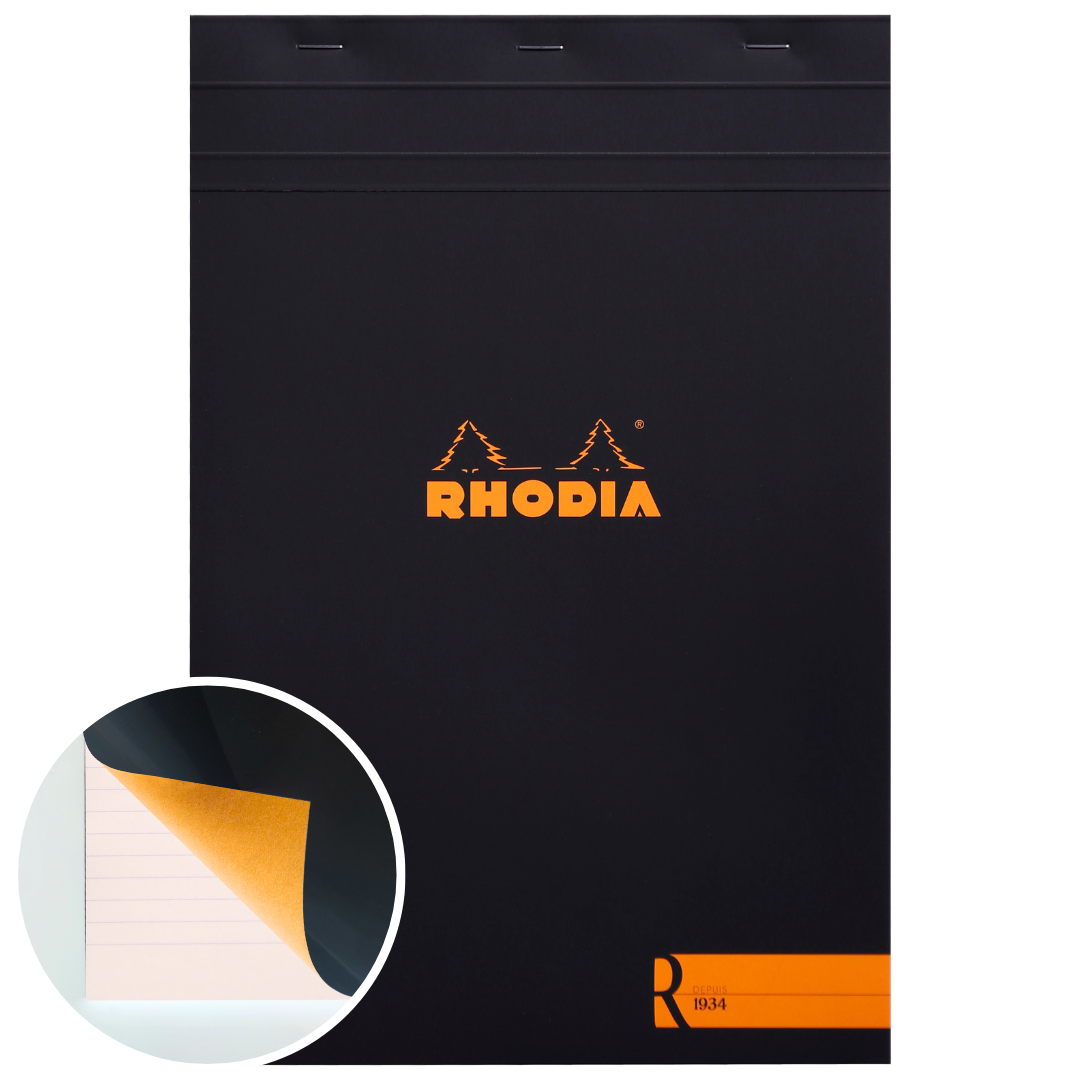 Bloc-Notes 1934 Ligné Noir  8,25X11,75 RHODIA