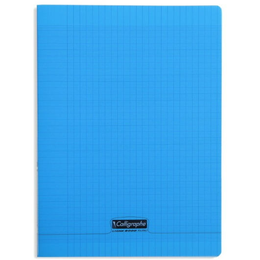 8000 Polypro, Cahier Agrafé Bleu 24X32Cm 70Sh Séyès 90G CLAIREFONTAINE