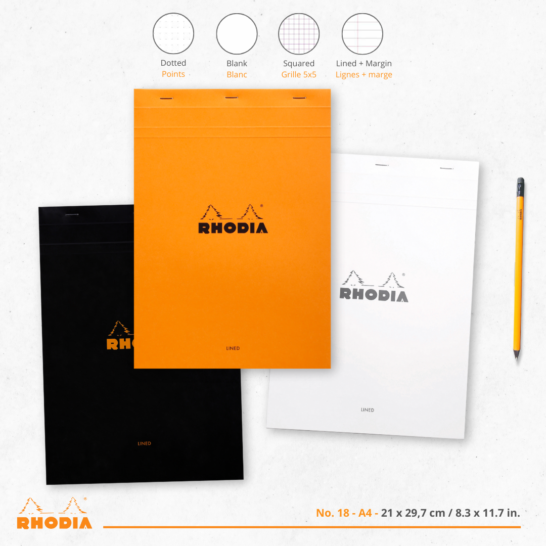 Bloc-Notes Noir  Dot 18 8,25X11,5 RHODIA