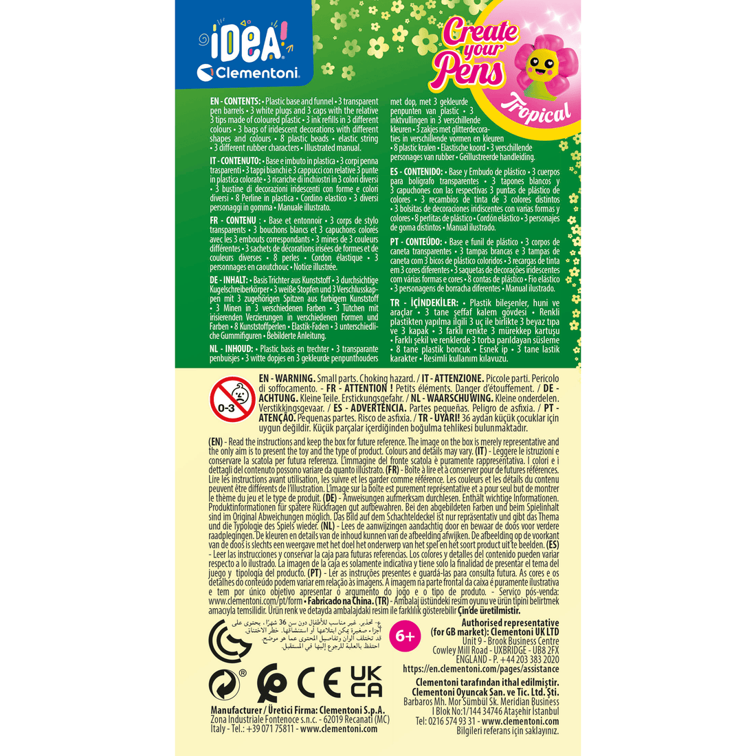 IDEA: CRÉE TES STYLOS - TROPICAL CLEMENTONI