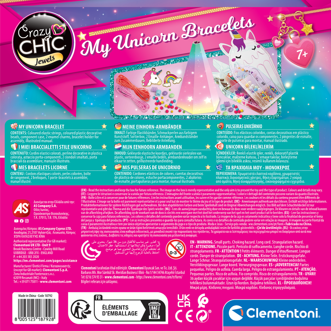 CRAZY CHIC: UNICORN BRACELETS CLEMENTONI