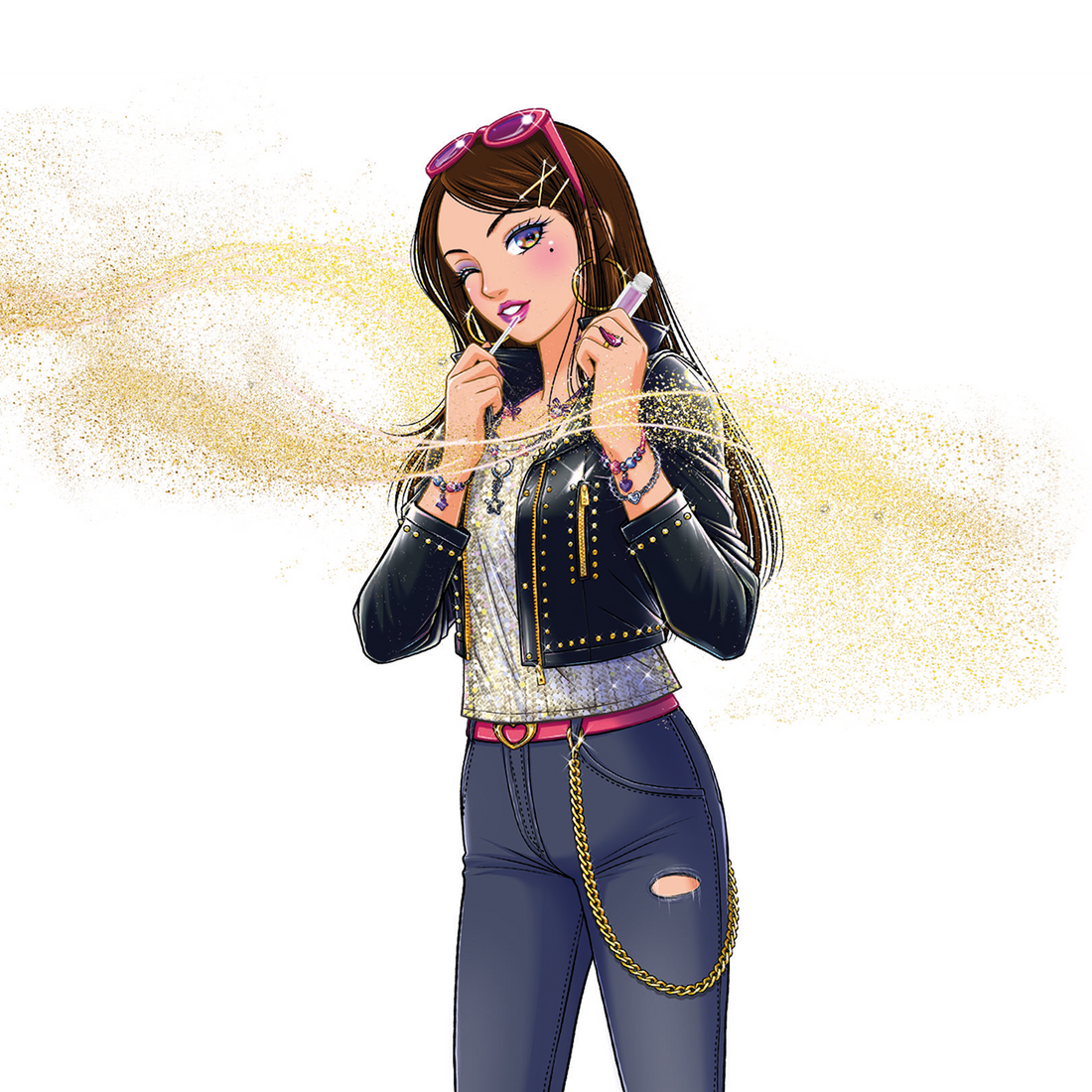 CRAZY CHIC: LOVELY BAUME À LÈVRE EN BÂTON (VENDU 36 UNITÉS - 6 MODÈLES) CLEMENTONI