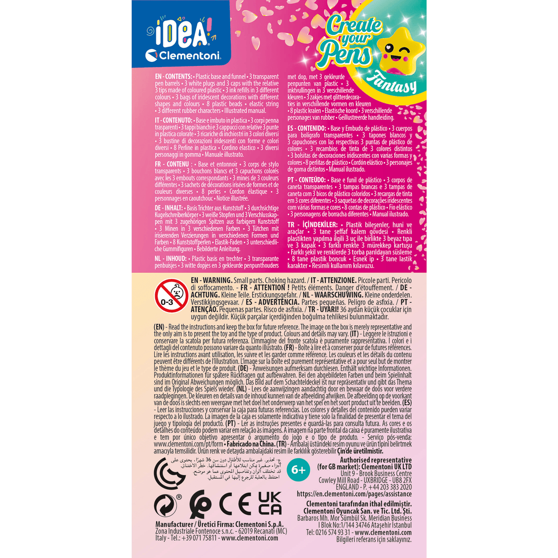 IDEA: CRÉE TES STYLOS - FANTAISIE CLEMENTONI