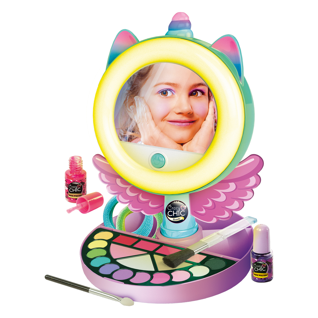 CRAZY CHIC: UNICORN MIRROR BEAUTY SET CLEMENTONI