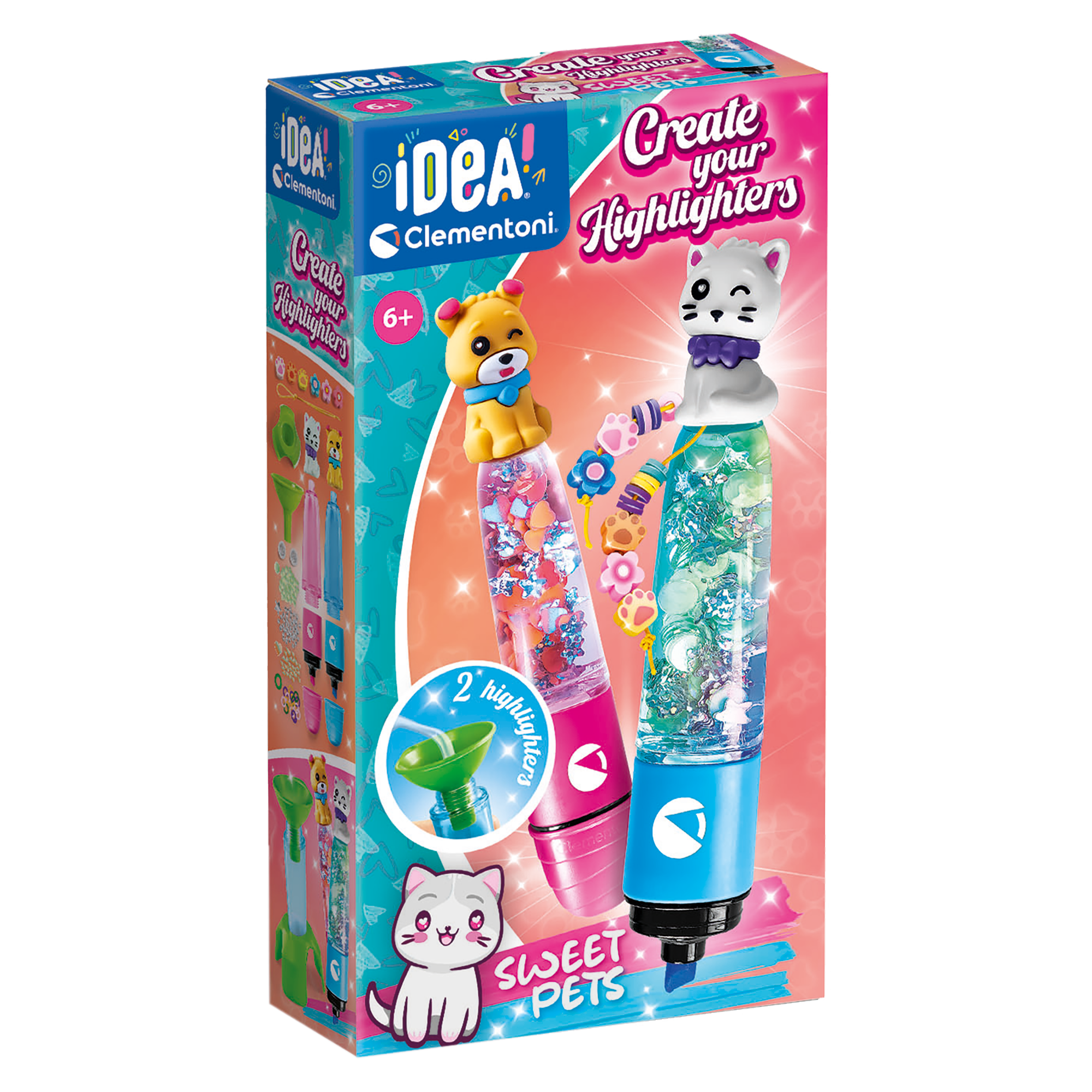 IDEA: CRÉE TES SURLIGNEURS - ADORABLES ANIMAUX DE COMPAGNIE CLEMENTONI