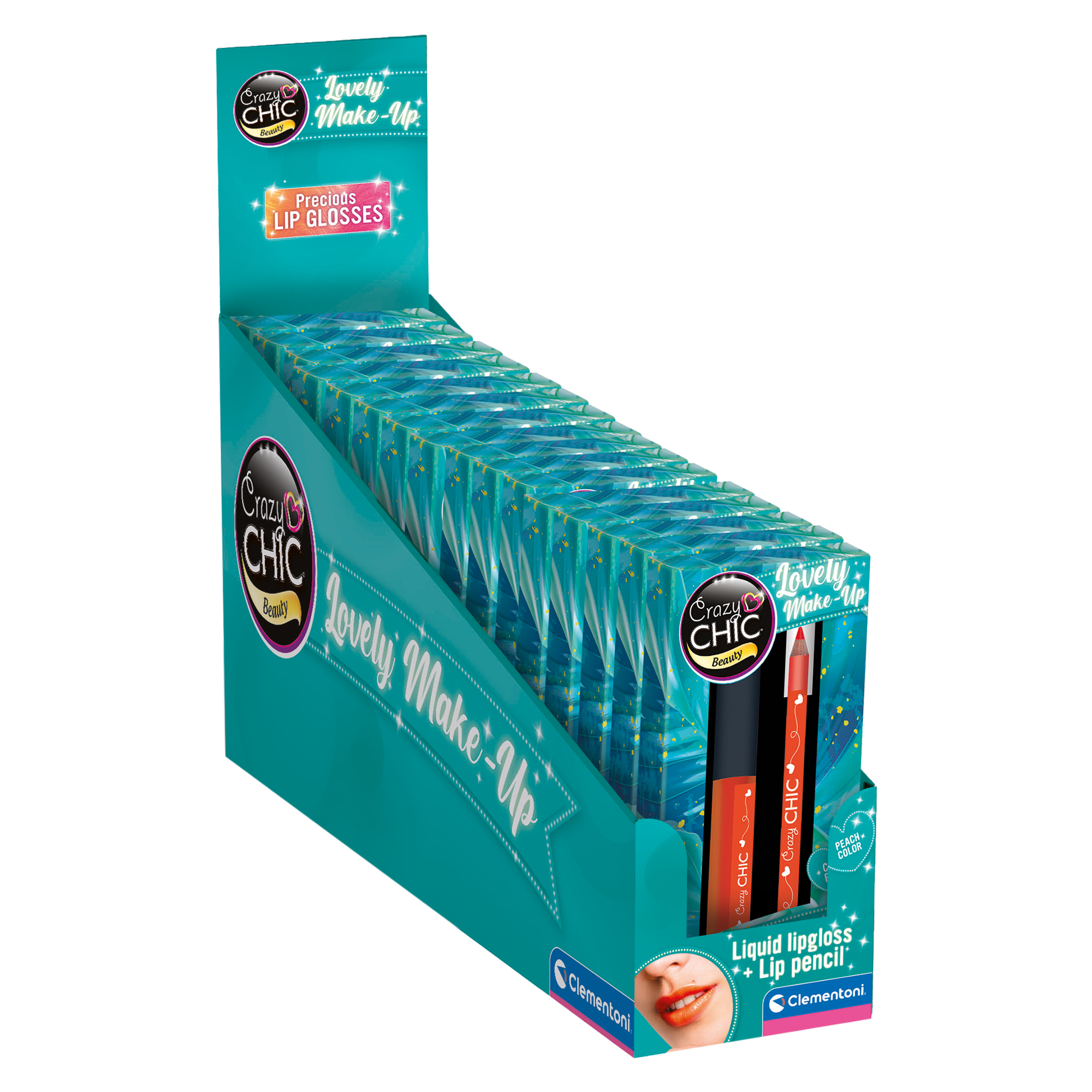 CRAZY CHIC: LIPGLOSS - TROPICAL (VENDU 16 UNITÉS) CLEMENTONI