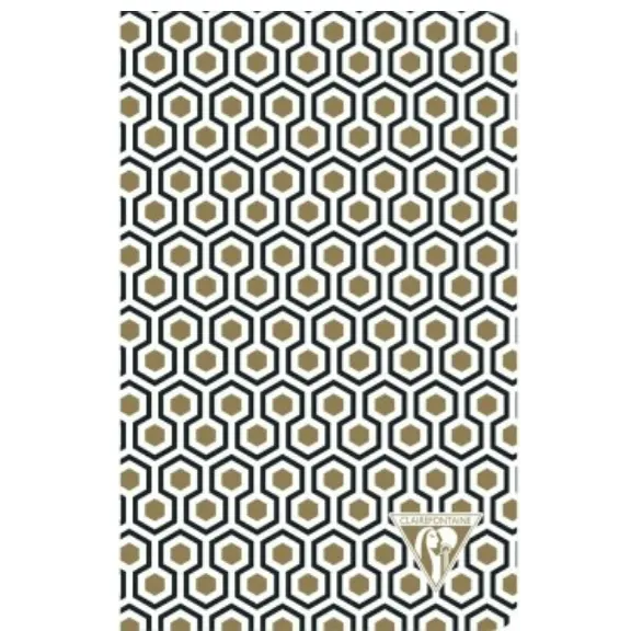 Carnet néo déco agrafé ligné -assortis- 96 pages (11x17cm) CLAIREFONTAINE