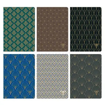 Carnet néo déco agrafé ligné -assortis- 96 pages - A5. (14.8x21cm) CLAIREFONTAINE