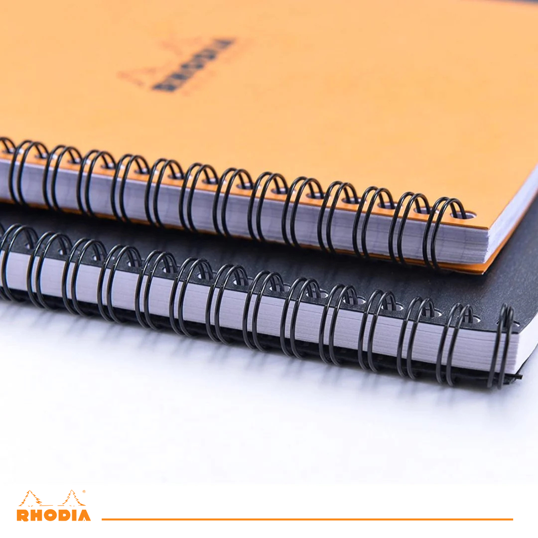 Cahier  à spirales ligné 9X11,75 Orange RHODIA