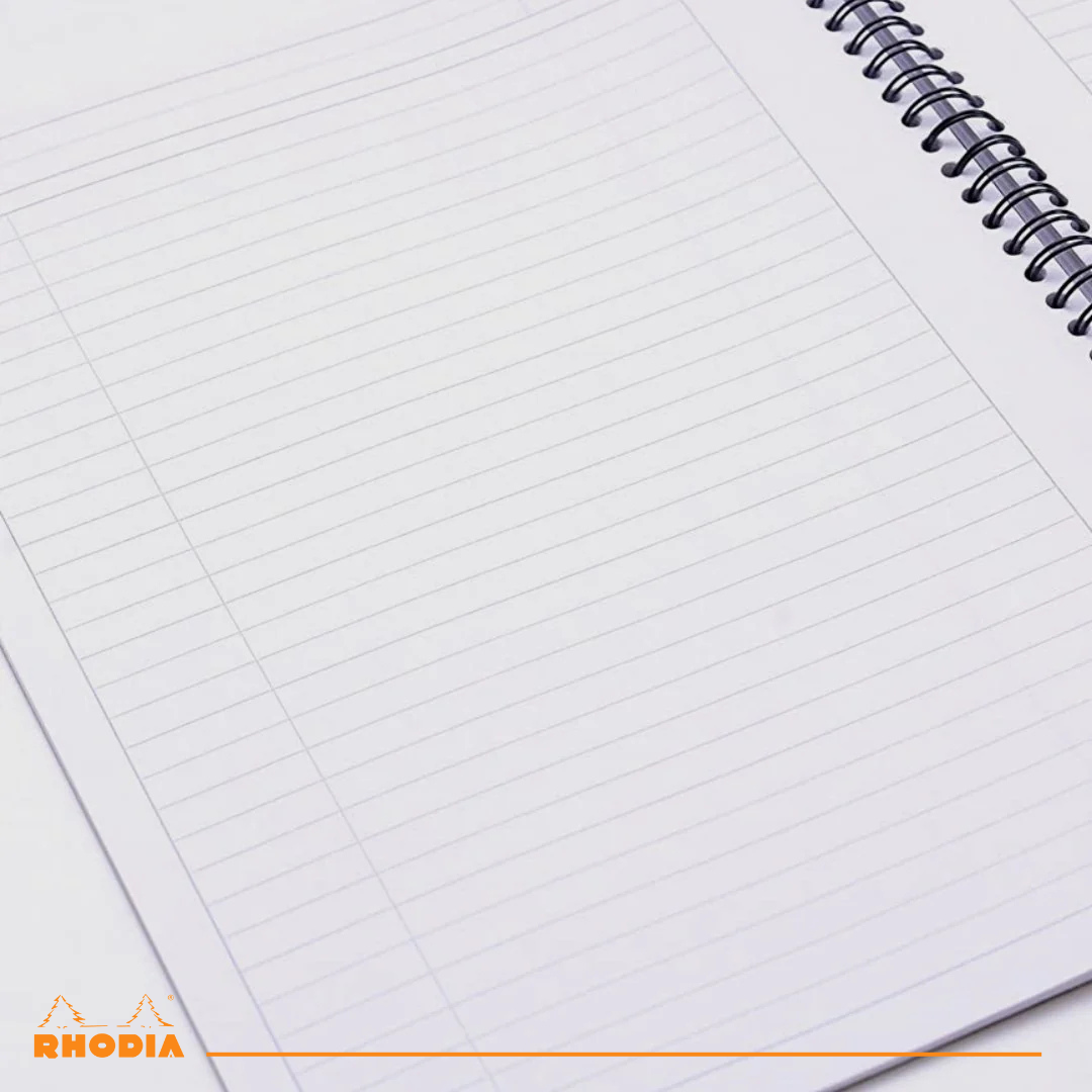 Cahier  à spirales ligné 9X11,75 Orange RHODIA