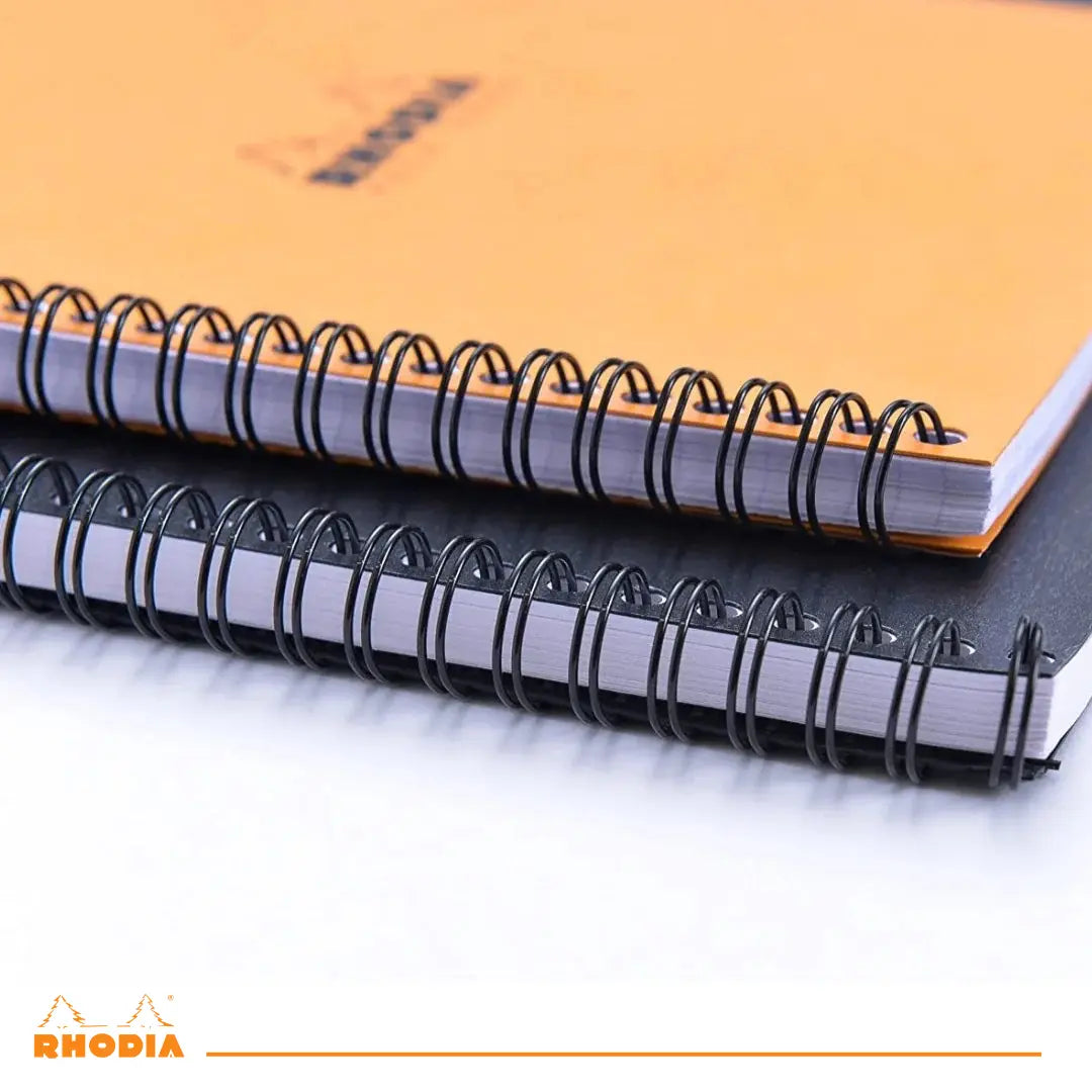 Cahier reliures intégrales 5/5 -blanc- A5+ - 160 pages (16x21cm) RHODIA