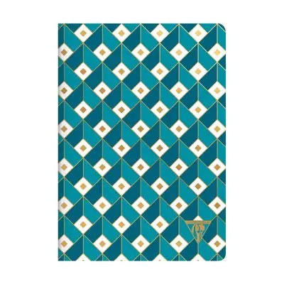 Carnet néo déco mi-saison agrafé ligné -assortis- 96 pages -A5. (14.8x21cm) CLAIREFONTAINE