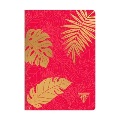 Carnet néo déco mi-saison agrafé ligné -assortis- 96 pages -A5. (14.8x21cm) CLAIREFONTAINE