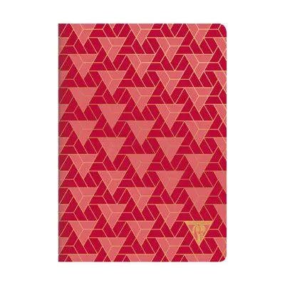 Carnet néo déco mi-saison agrafé ligné -assortis- 96 pages -A5. (14.8x21cm) CLAIREFONTAINE