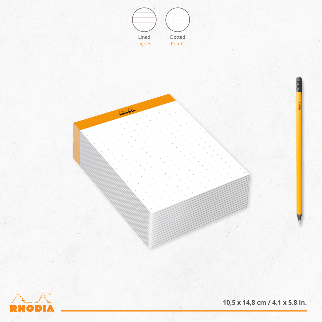 Bloc-Notes Dot 240 Feuilles RHODIA
