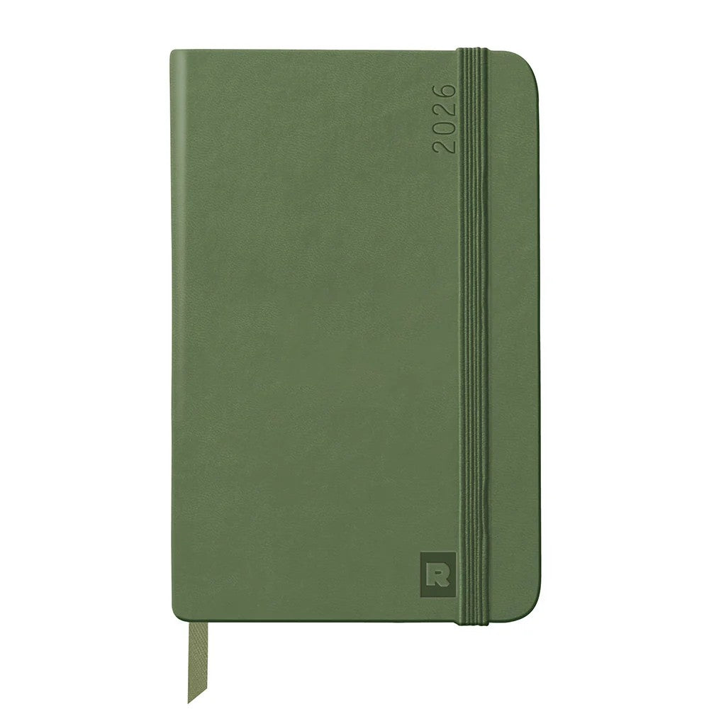 Webplanner 2026: Agenda millésimé verticale -sauge- 160 pages (10x15cm) RHODIA